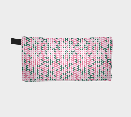 Knit All Over Small Case, Crochet Hook and Knitting Needles Case, Notions Bag, Accessories Case, Crocheting Knitting, Fibre Enthusiasts, Crafters, Crocheter and Knitter Humour