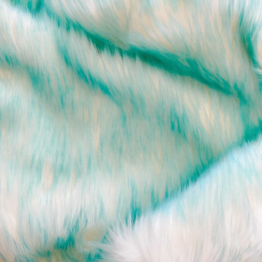 Aqua Faux Fur Fabric by the Yard or Meter | Teal Pompom Fur, Arts & Crafts, Decor, Costume Faux Fur Fabric 4 $ Buttons & Beans Co.