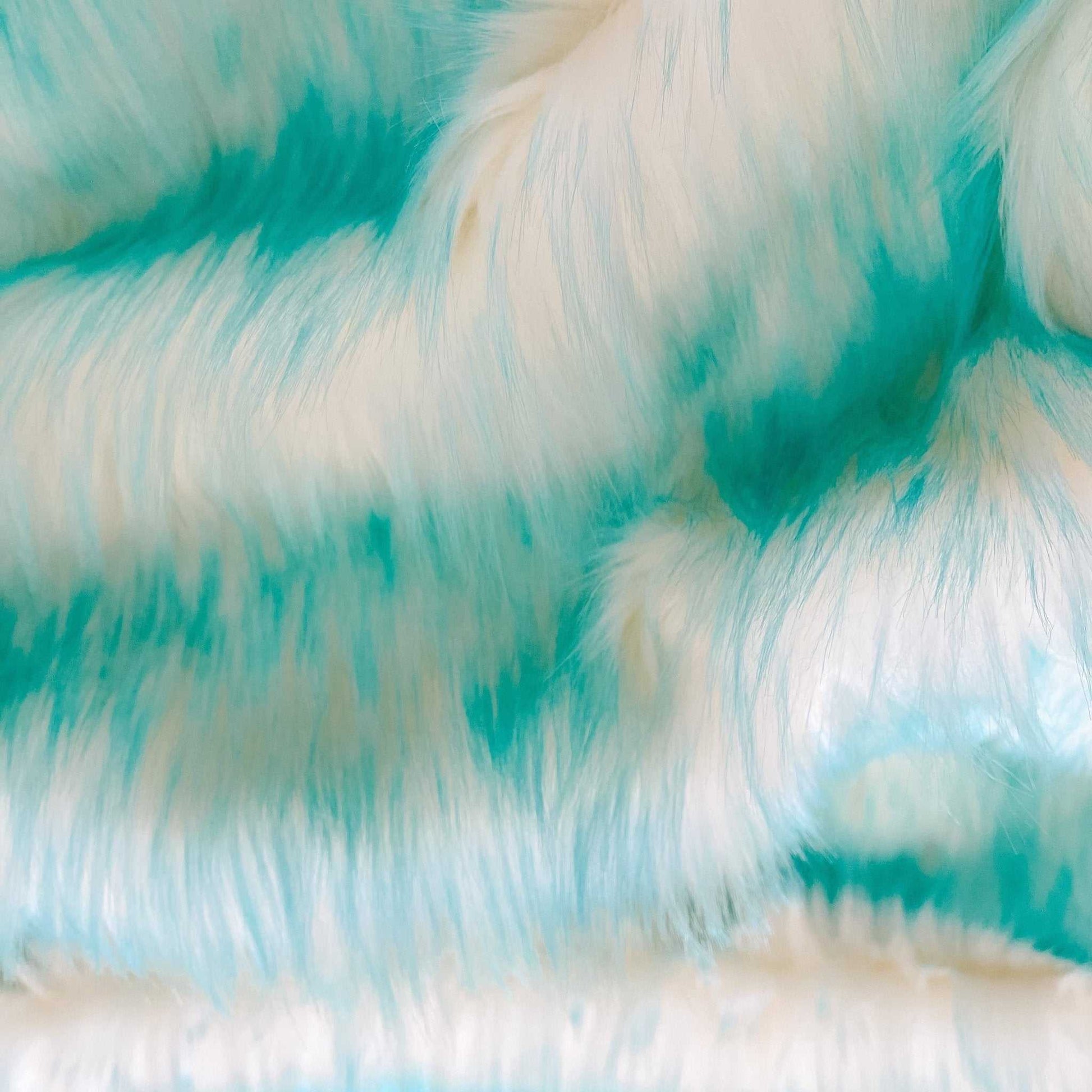 Aqua Faux Fur Fabric by the Yard or Meter | Teal Pompom Fur, Arts & Crafts, Decor, Costume Faux Fur Fabric 4 $ Buttons & Beans Co.