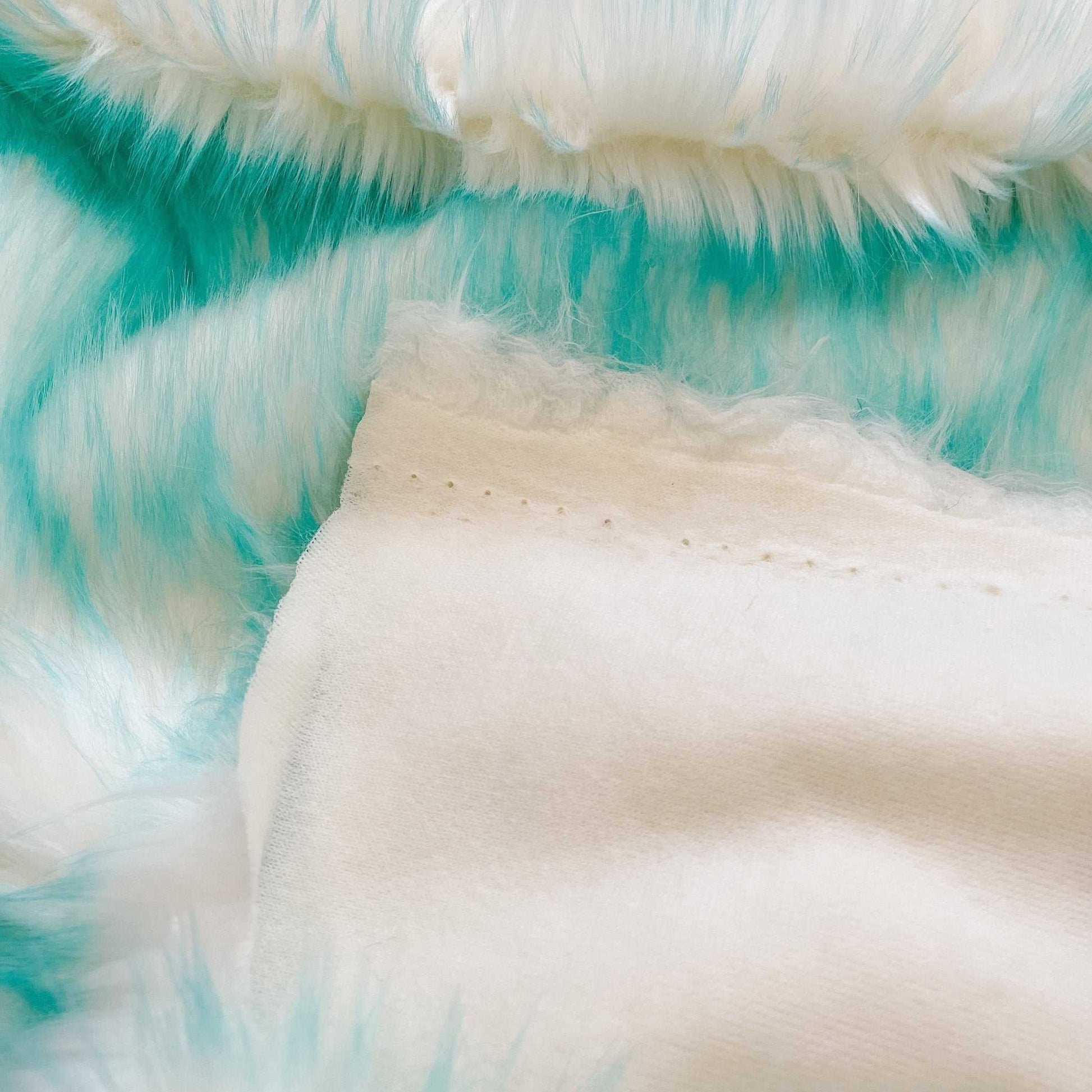 Aqua Faux Fur Fabric by the Yard or Meter | Teal Pompom Fur, Arts & Crafts, Decor, Costume Faux Fur Fabric 4 $ Buttons & Beans Co.