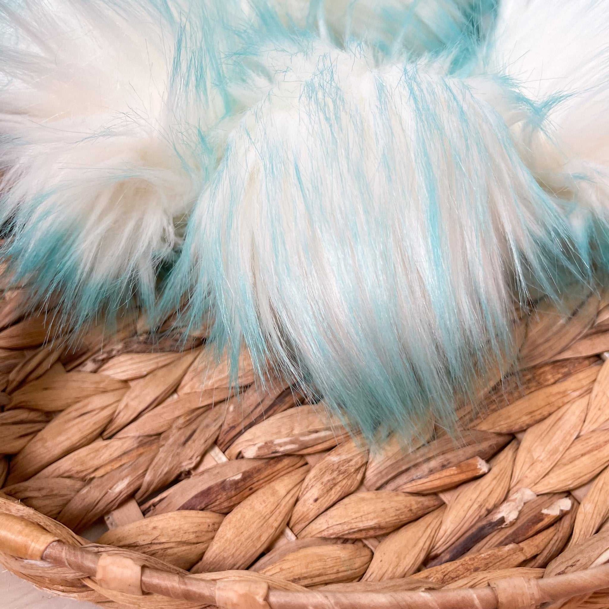 Aqua Faux Fur Fabric by the Yard or Meter | Teal Pompom Fur, Arts & Crafts, Decor, Costume Faux Fur Fabric 4 $ Buttons & Beans Co.