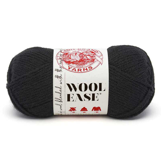 Black Lion Brand Wool Ease Yarn, Knitting machine Wool, Sock, Blanket, Hat, Sweater Yarn 5 $ Buttons & Beans Co.