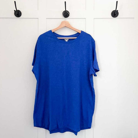Blackbow Women’s Slub Knit Jersey Crew Neck T-shirt, | Cobalt Blue Women > Tops > Tees - Short Sleeve 12 $ Buttons & Beans Co.