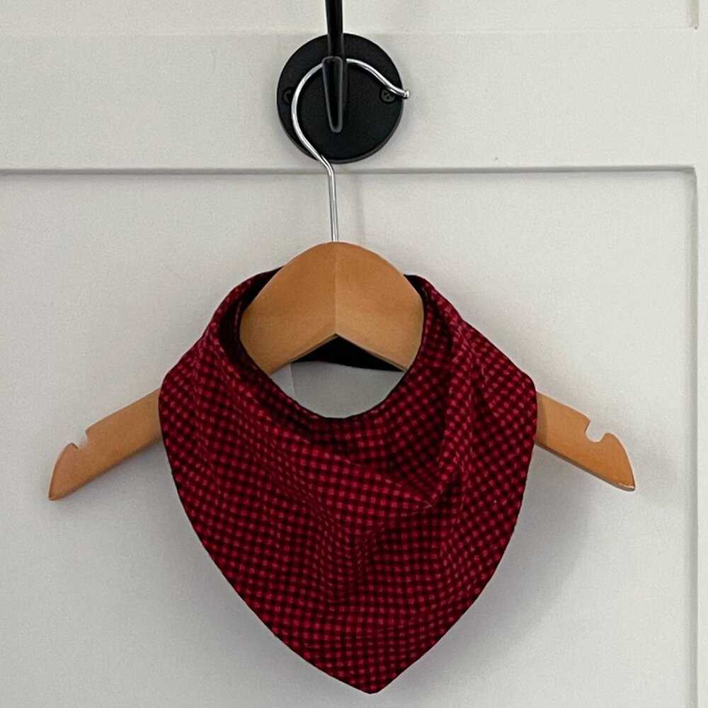 Cotton Cowl Scarf, Drool bib, Christmas Scarf, Handmade Buffalo Plaid Neck Kids > Accessories 10 $ Buttons & Beans Co.