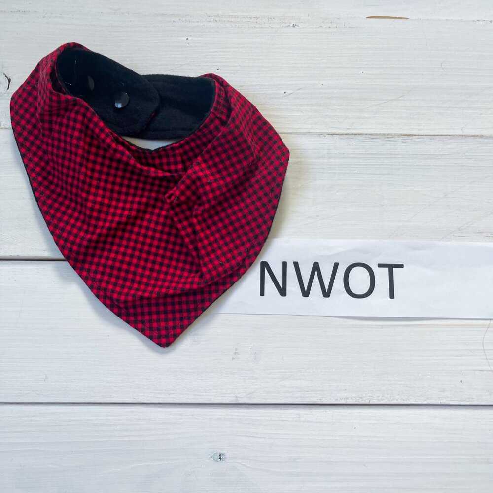 Cotton Cowl Scarf, Drool bib, Christmas Scarf, Handmade Buffalo Plaid Neck Kids > Accessories 10 $ Buttons & Beans Co.