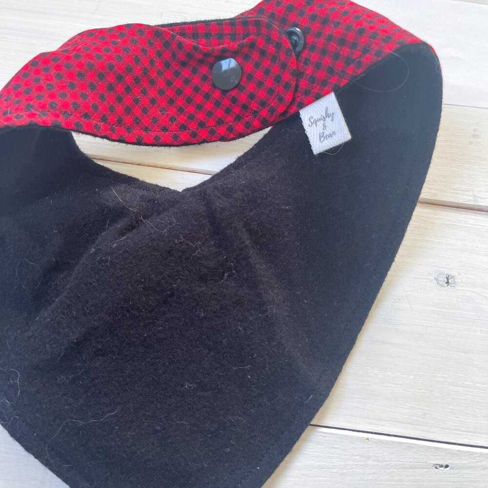 Cotton Cowl Scarf, Drool bib, Christmas Scarf, Handmade Buffalo Plaid Neck Kids > Accessories 10 $ Buttons & Beans Co.