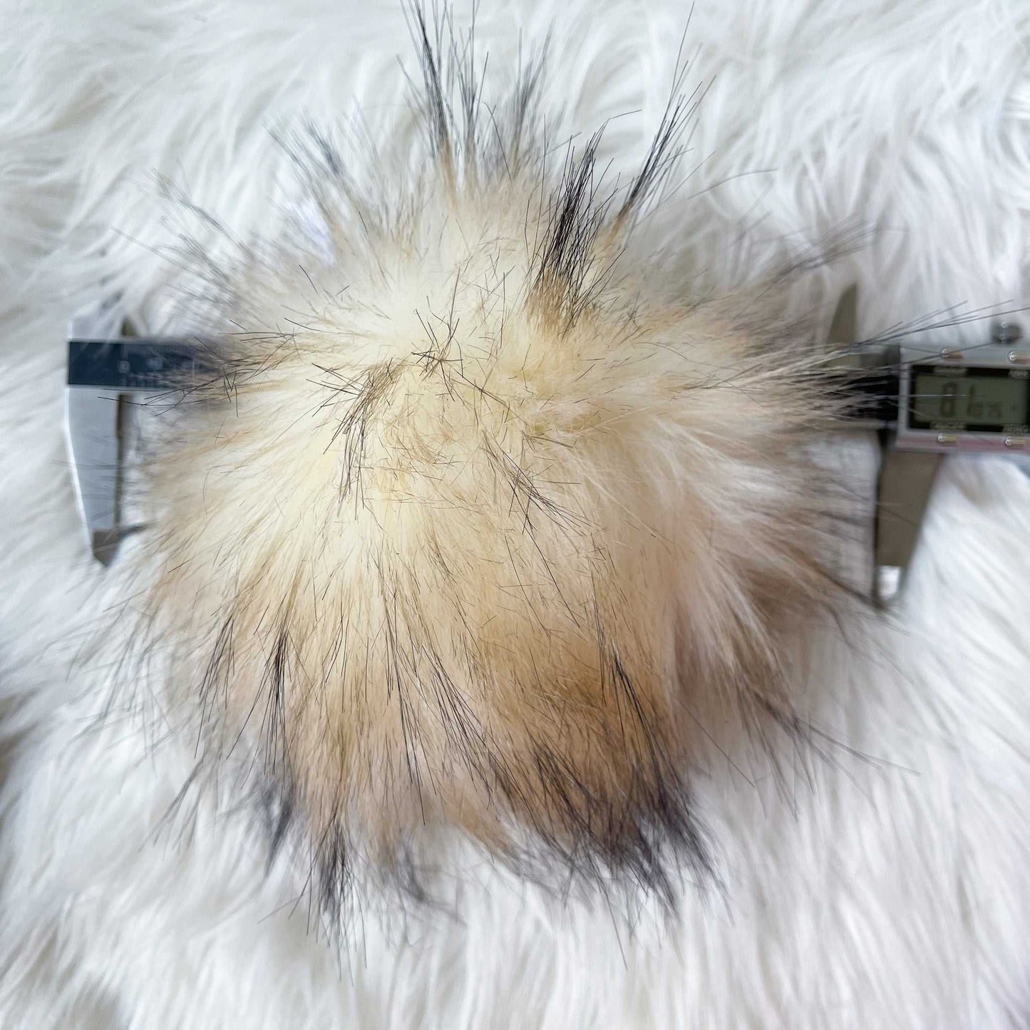 Creme Brulé Luxury Faux Fur Pom pom | Cream, Tan, Brown Tie, Button or Snap Pom pom Pom Poms 7 $ Buttons & Beans Co.