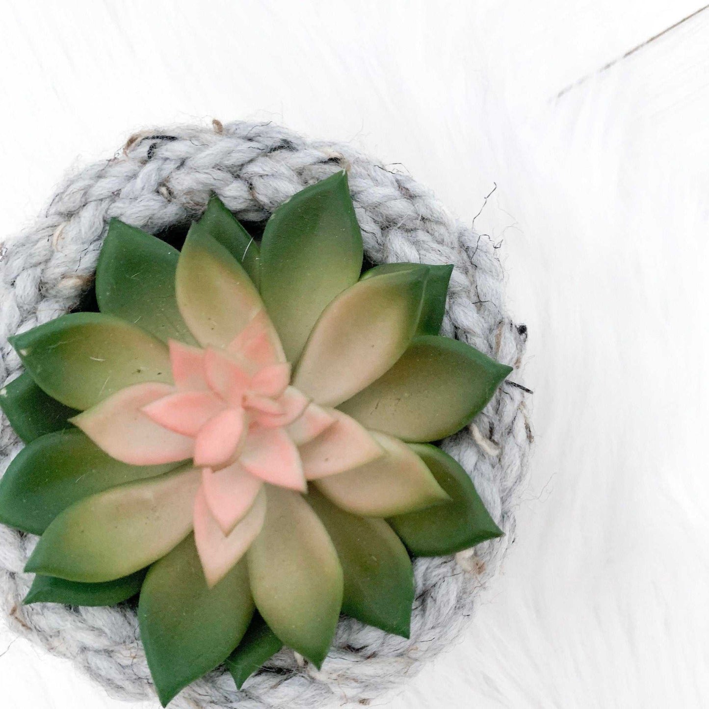 Crochet Basket | Marble Charcoal and White | Storage Decor Home decor 11 $ Buttons & Beans Co.