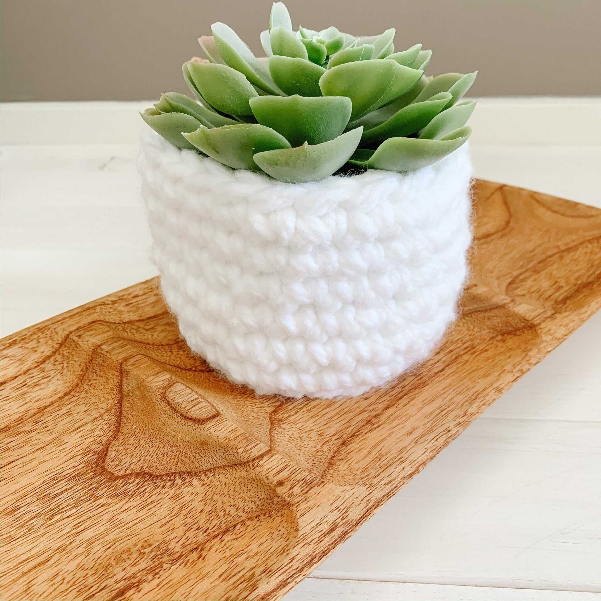 Crochet Basket | White | Storage Decor Home decor 11 $ Buttons & Beans Co.