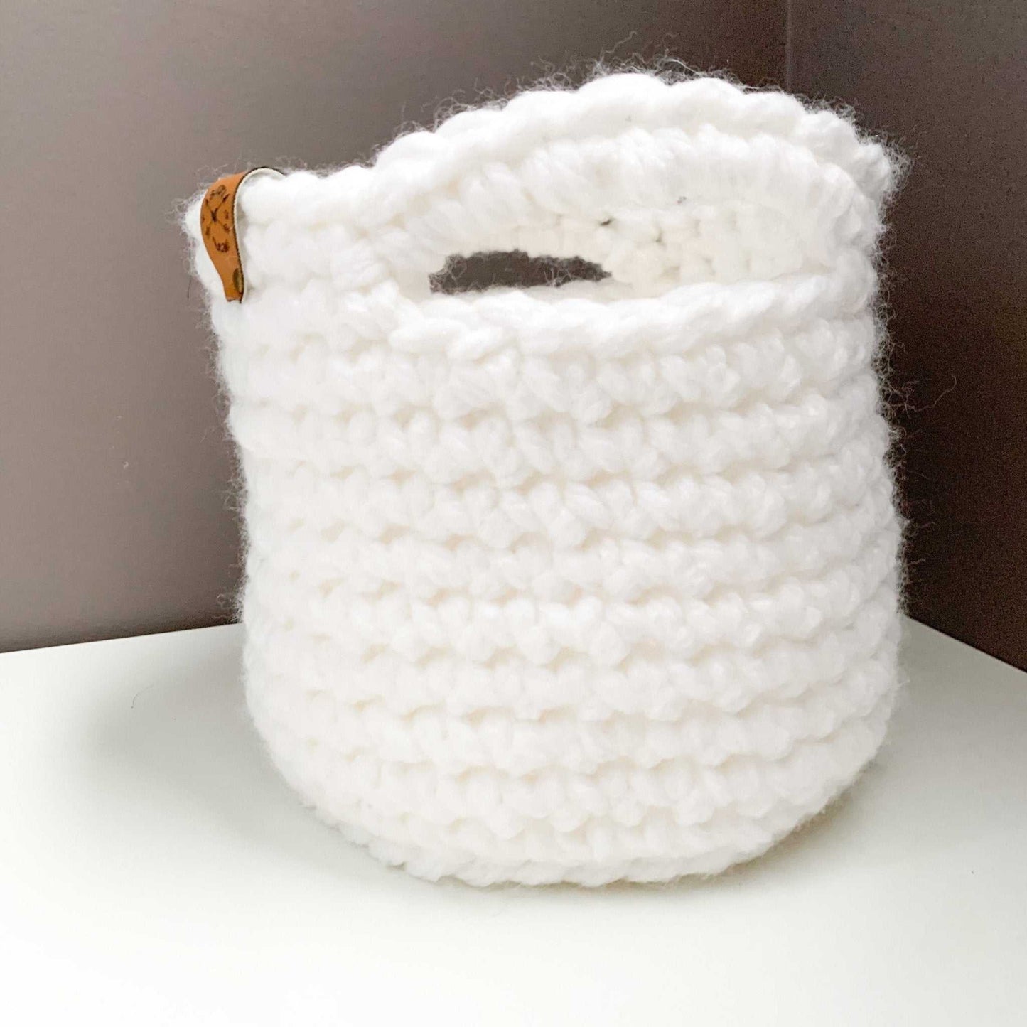 Crochet Basket | White | Storage Decor Home decor 11 $ Buttons & Beans Co.