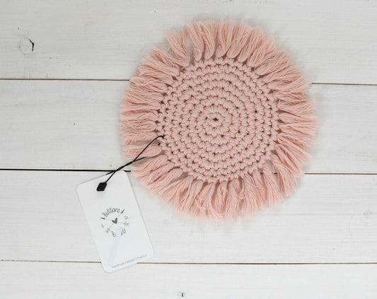 Crochet Coaster | Boho Charger Home decor 10 $ Buttons & Beans Co.