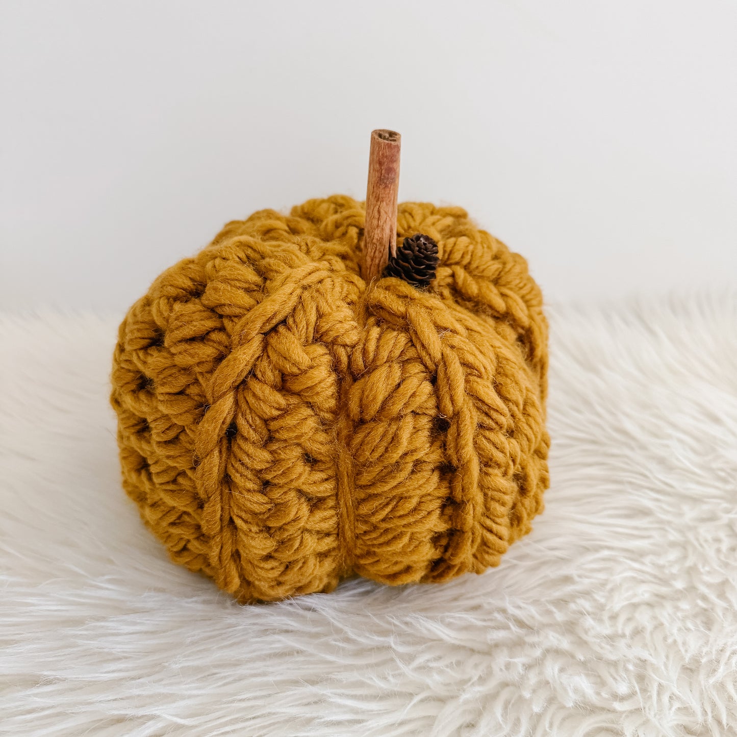 Pumpkin | Camel Gold Chunky Crochet Fall Decor
