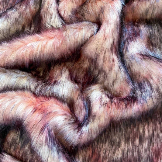 Flamingo Faux Fur Fabric by the Yard or Meter | Blush Pink, Grey and Black, Pompom, Arts & Crafts, Decor, Costumer Faux Fur Fabric 3 $ Buttons & Beans Co.