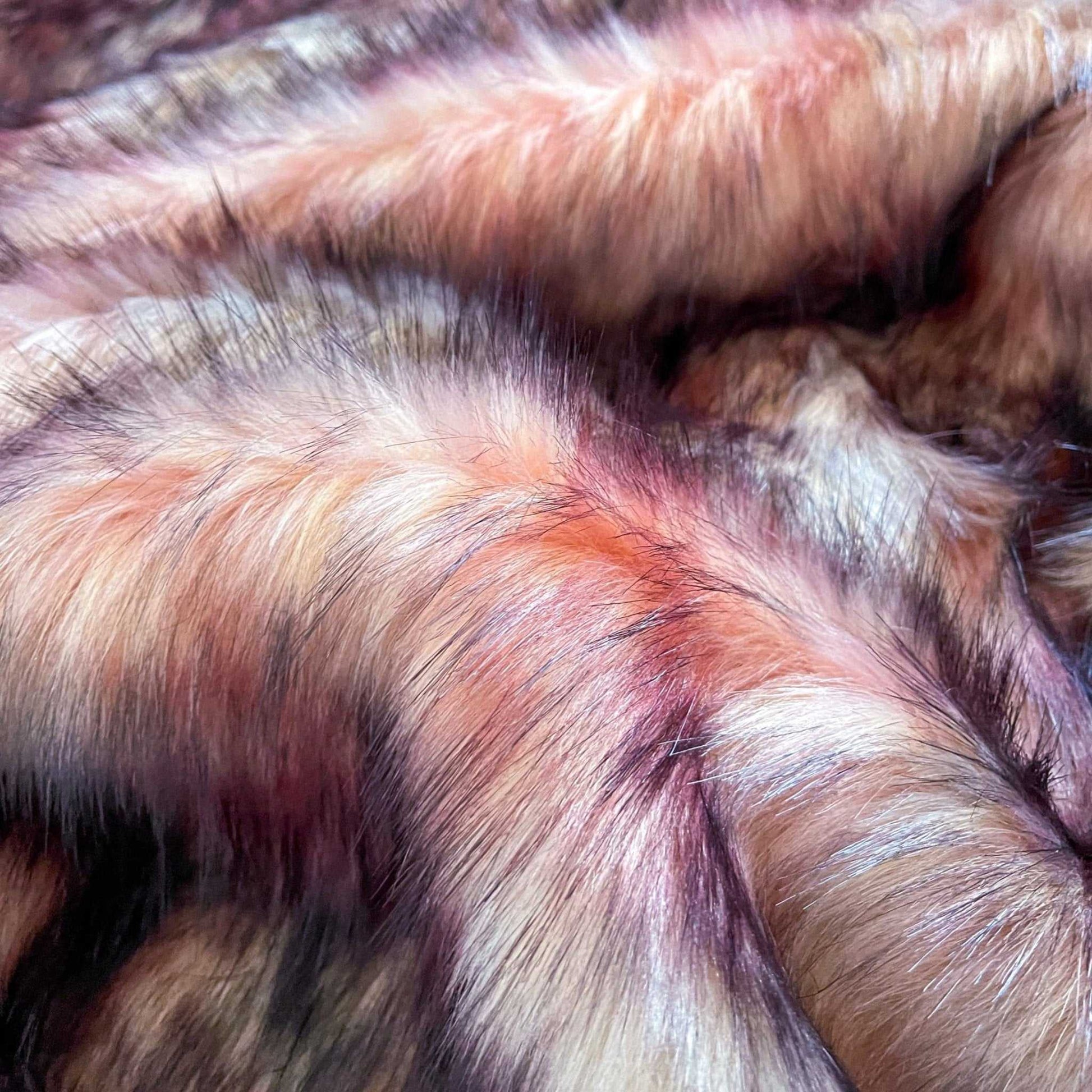 Flamingo Faux Fur Fabric by the Yard or Meter | Blush Pink, Grey and Black, Pompom, Arts & Crafts, Decor, Costumer Faux Fur Fabric 3 $ Buttons & Beans Co.