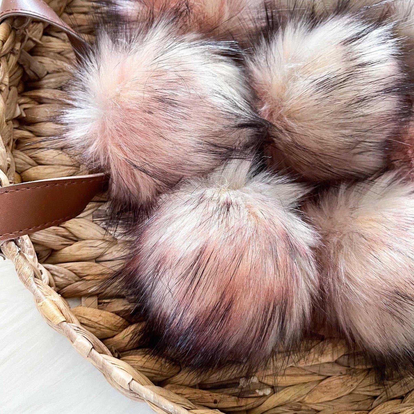 Flamingo Faux Fur Fabric by the Yard or Meter | Blush Pink, Grey and Black, Pompom, Arts & Crafts, Decor, Costumer Faux Fur Fabric 3 $ Buttons & Beans Co.