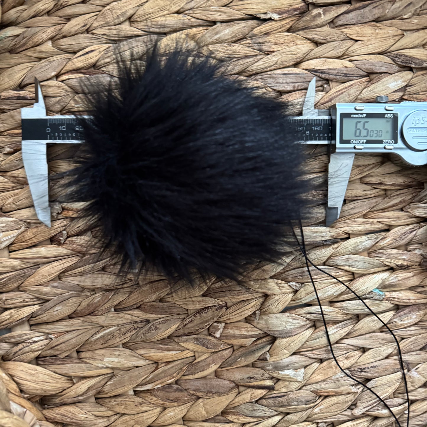 Panther Luxury Faux Fur Pompom | Black pom pom, Ties, Buttons or Snaps