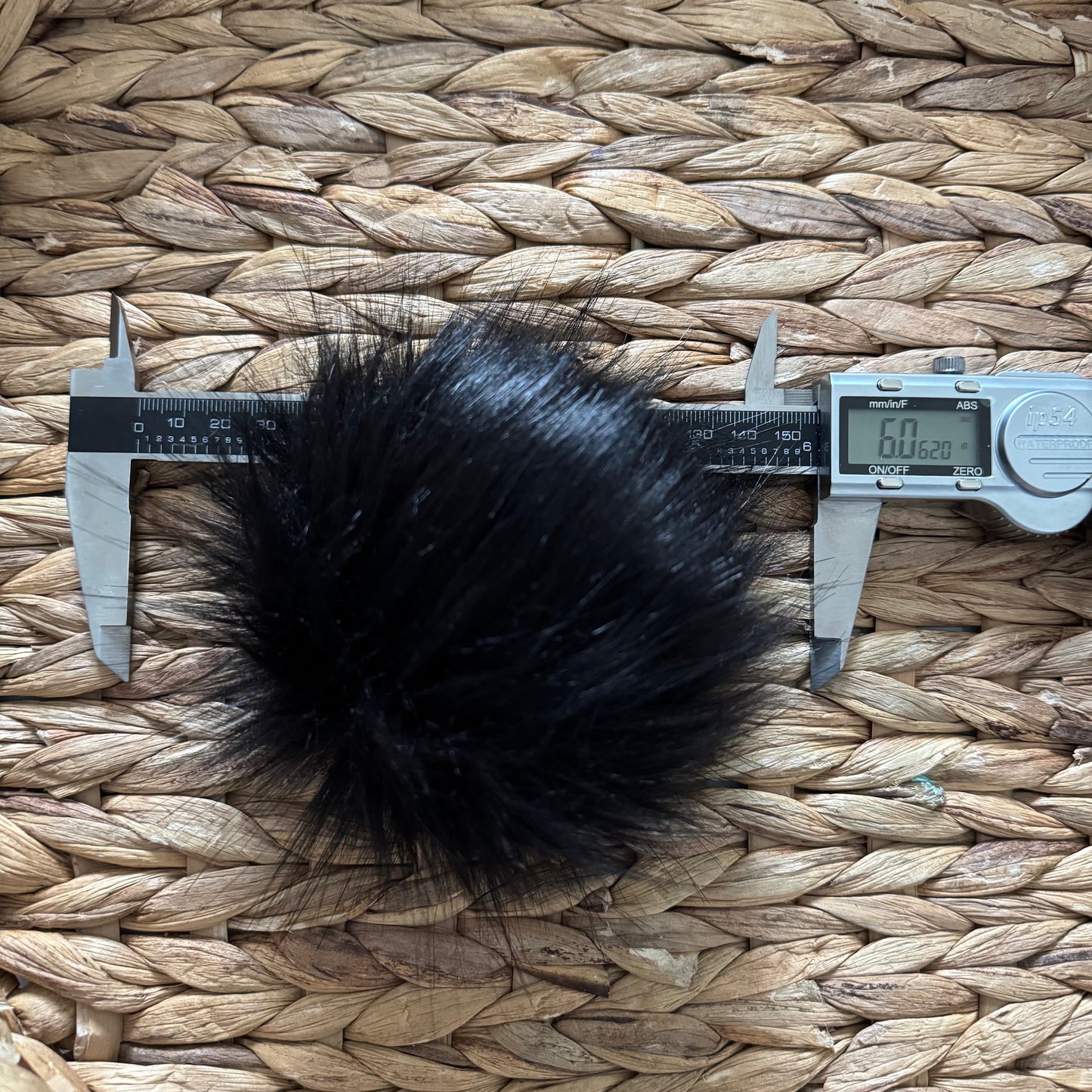 Panther Luxury Faux Fur Pompom | Black pom pom, Ties, Buttons or Snaps
