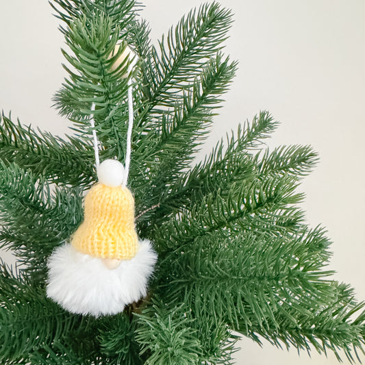 Gnome Christmas Mini Knitted Toque Ornament Buttercup