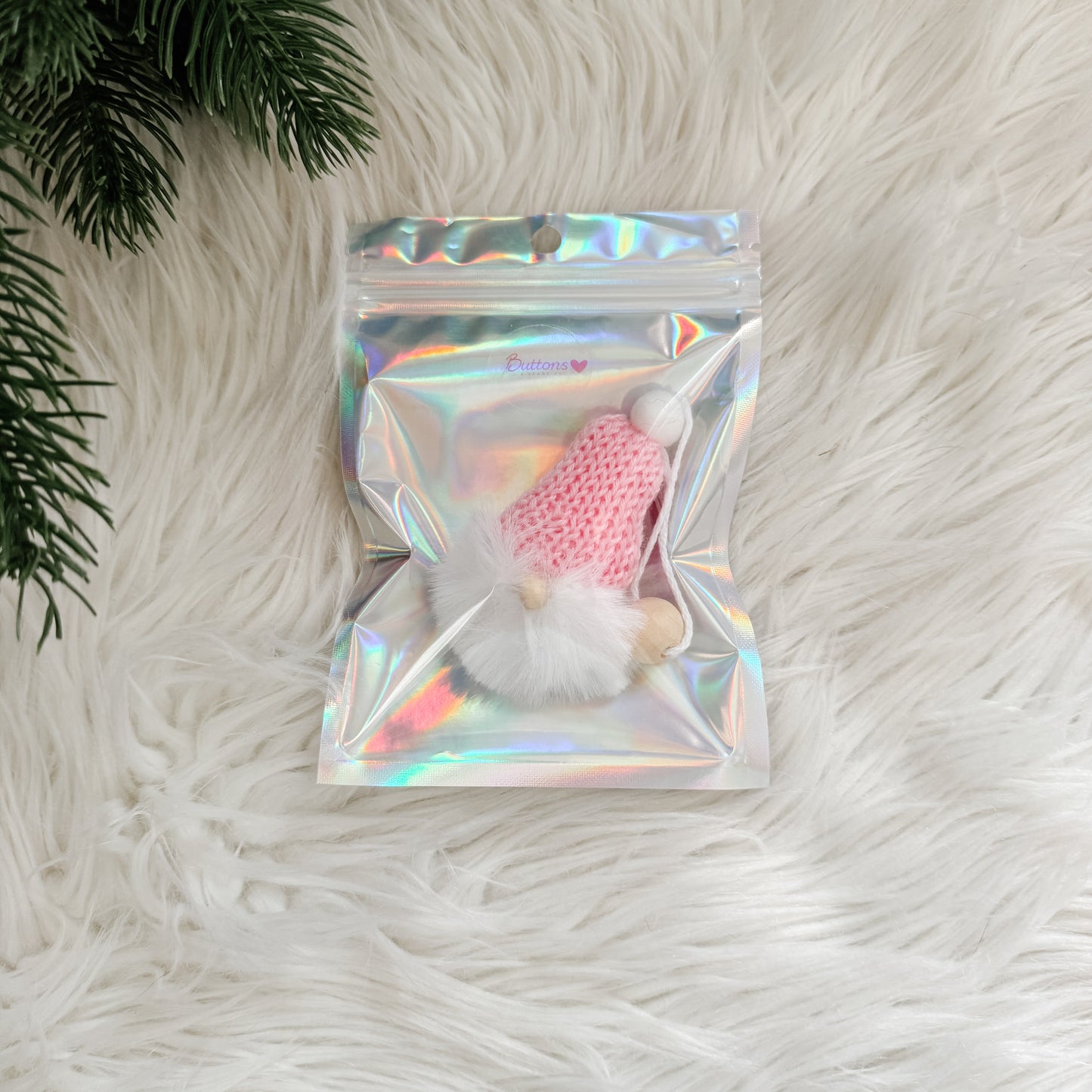 Gnome Christmas Mini Knitted Toque Ornament Buttercup