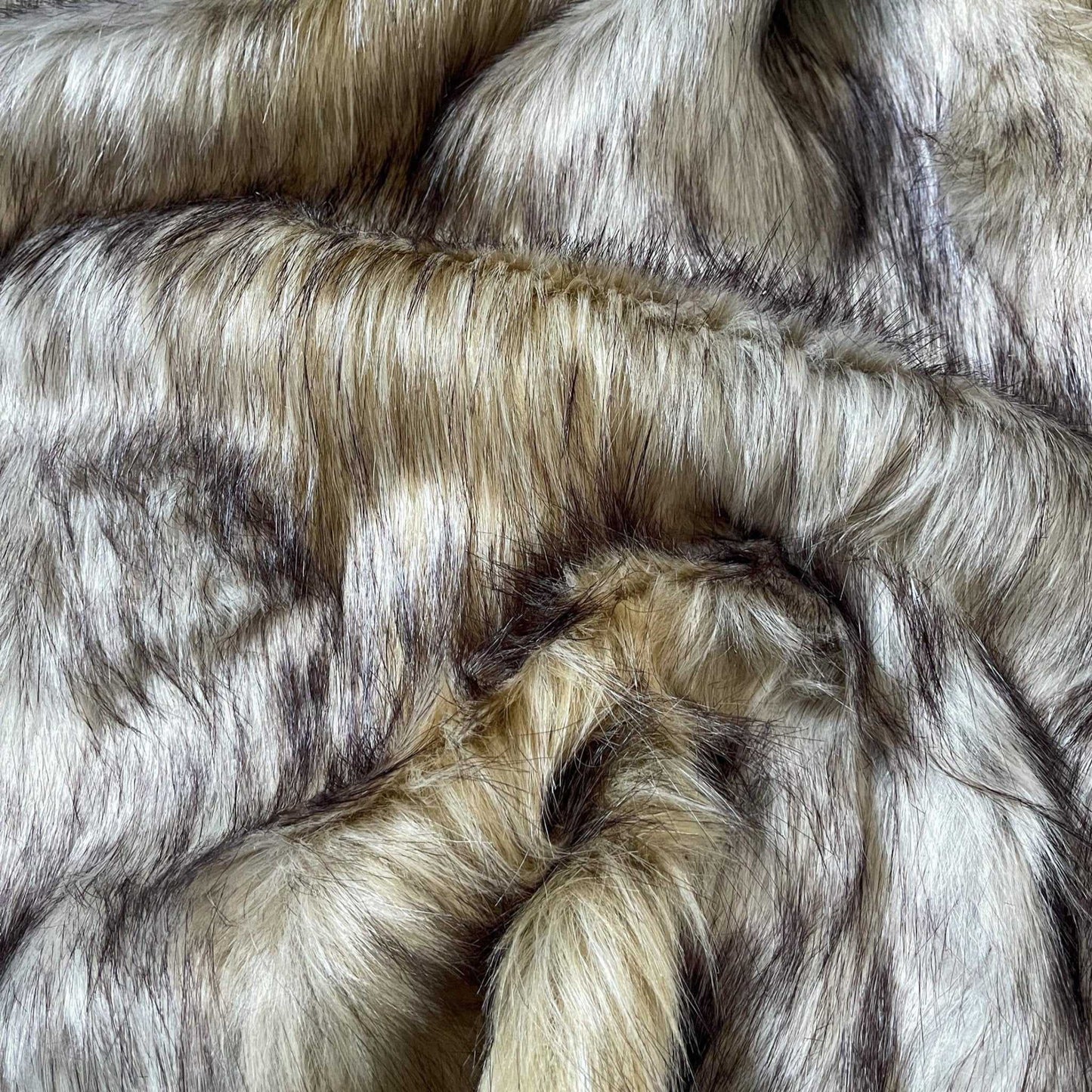 Husky/Honey Faux Fur Fabric by the Yard or Meter | Grey and Tan Pompom, Arts & Crafts, Decor, Costume Faux Fur Fabric 3 $ Buttons & Beans Co.