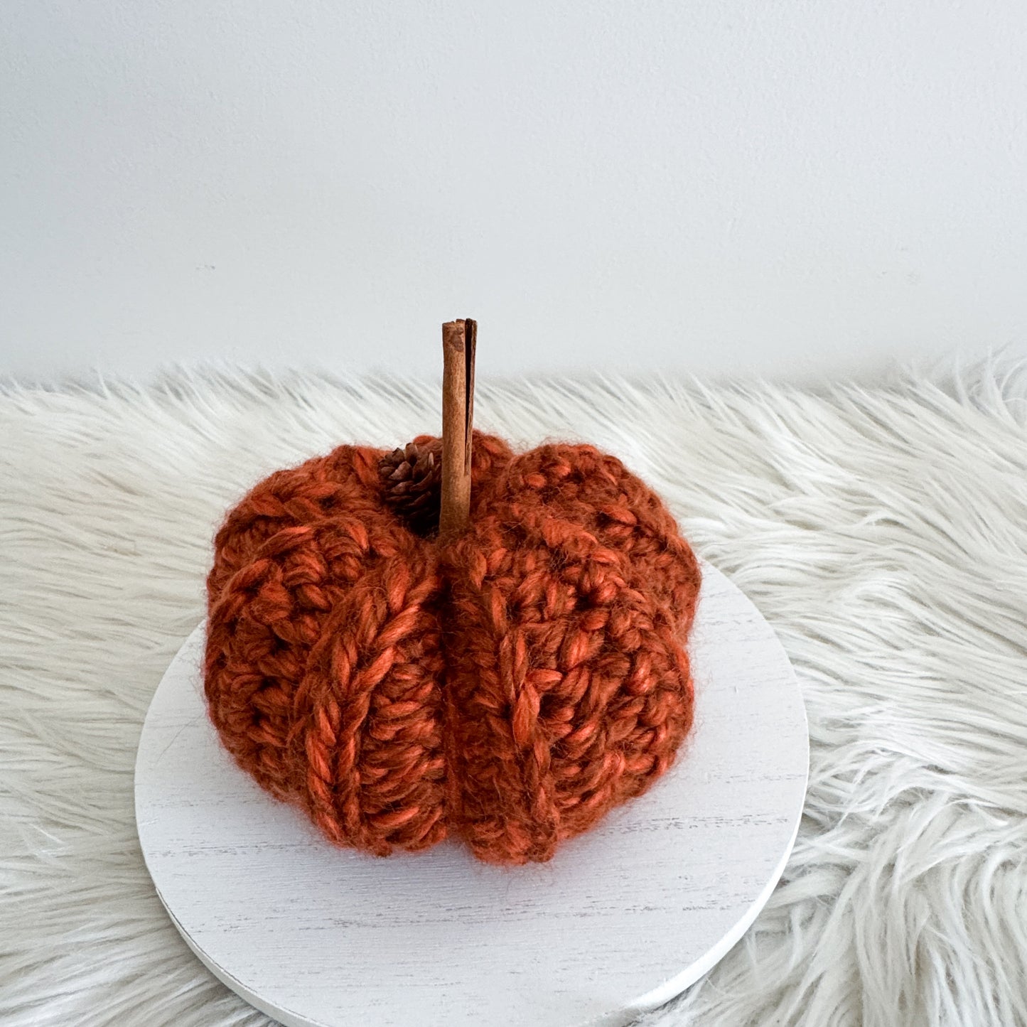 Pumpkin | Rust Crochet Fall Decor