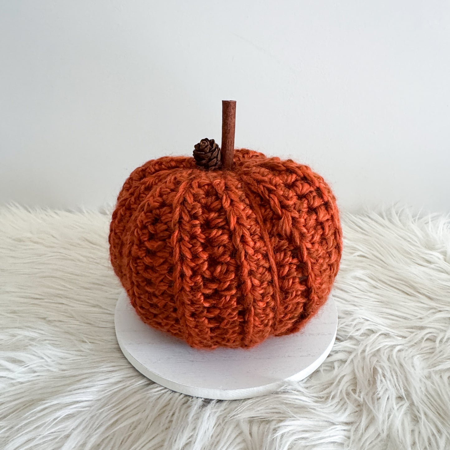 Pumpkin | Rust Crochet Fall Decor
