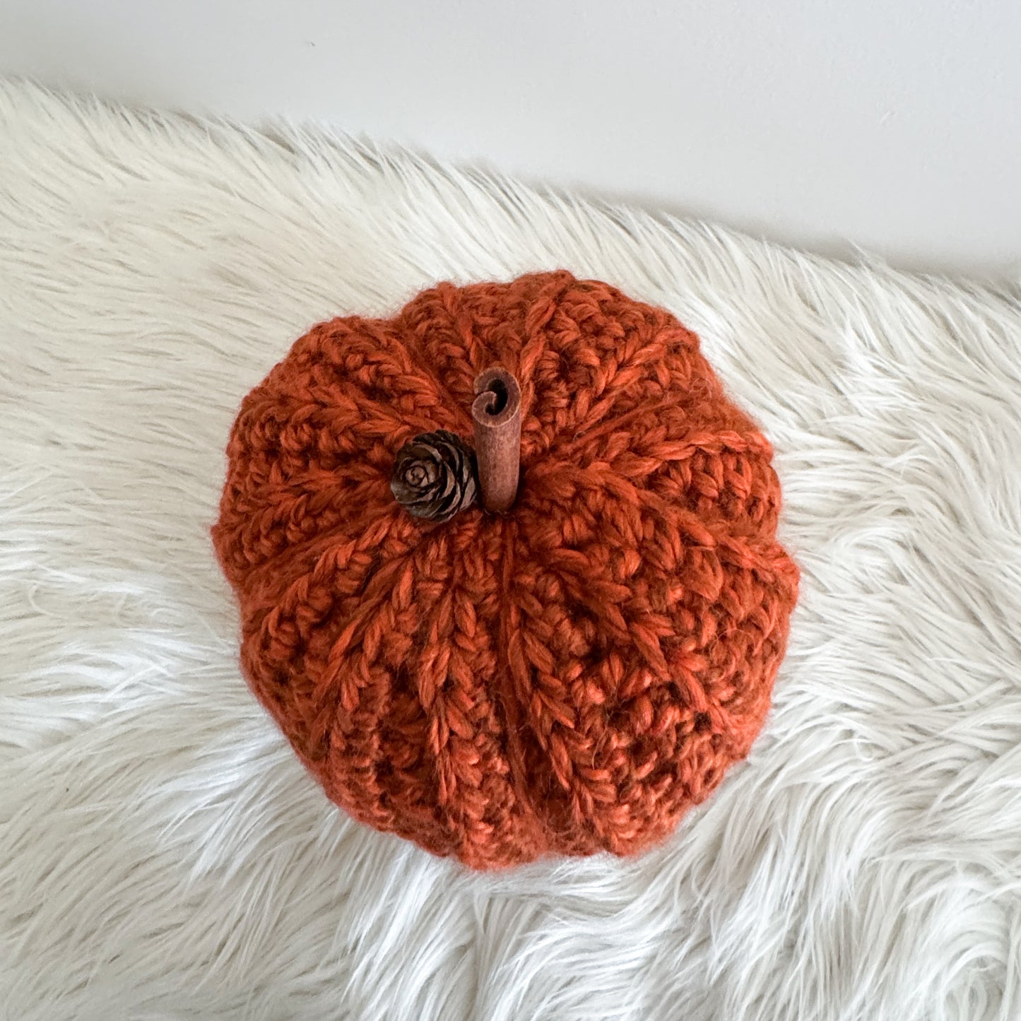 Pumpkin | Rust Crochet Fall Decor