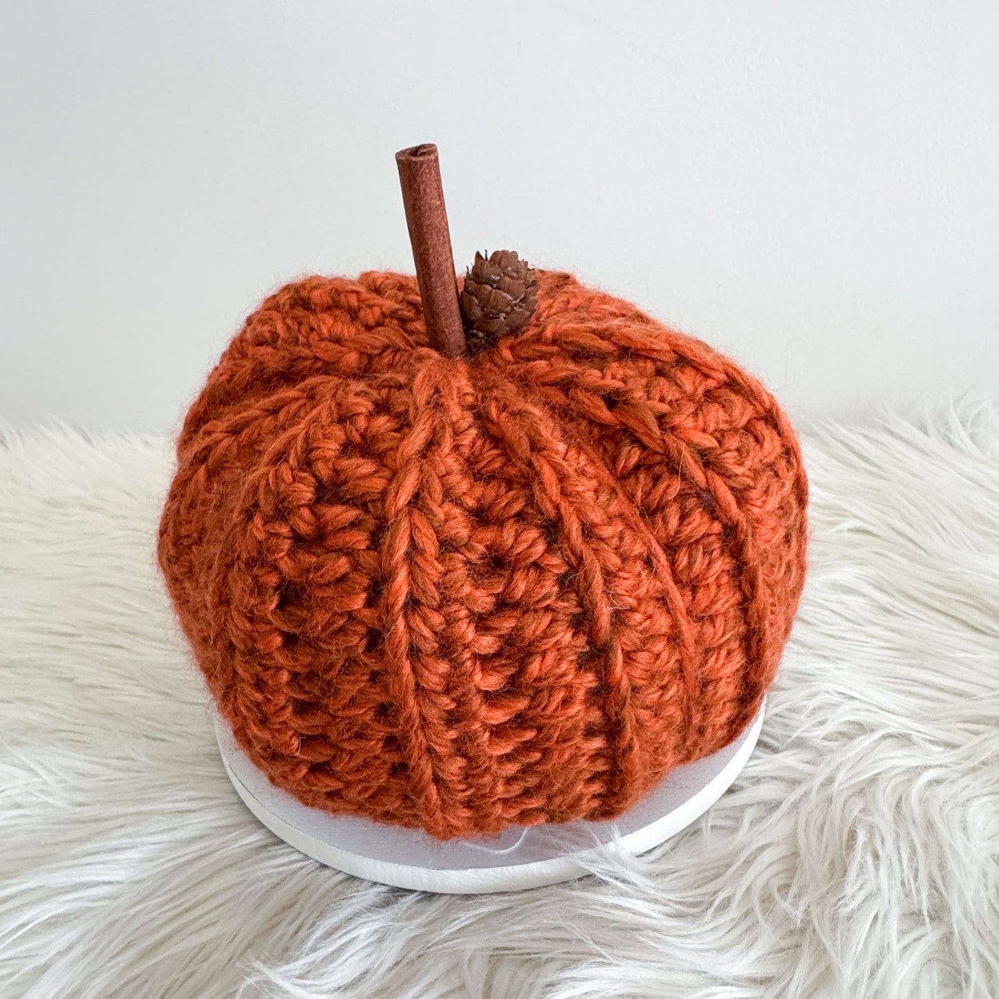 Pumpkin | Rust Crochet Fall Decor