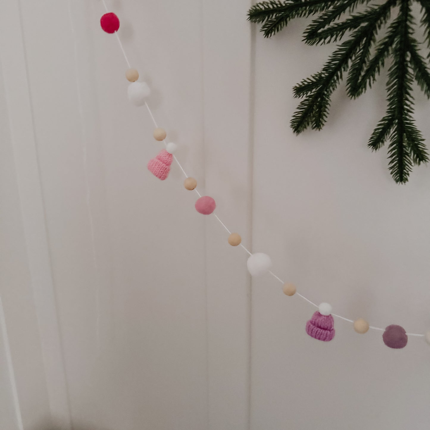 DIY Pastel Christmas Mini Knitted Toque Garland Kit