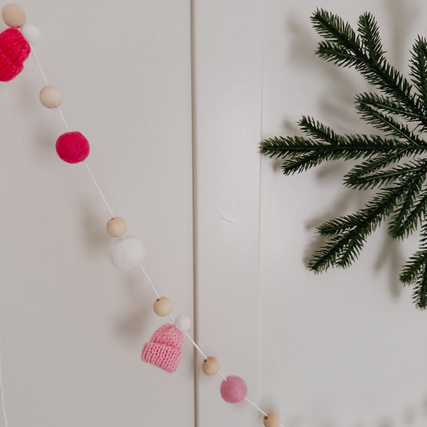 DIY Pastel Christmas Mini Knitted Toque Garland Kit