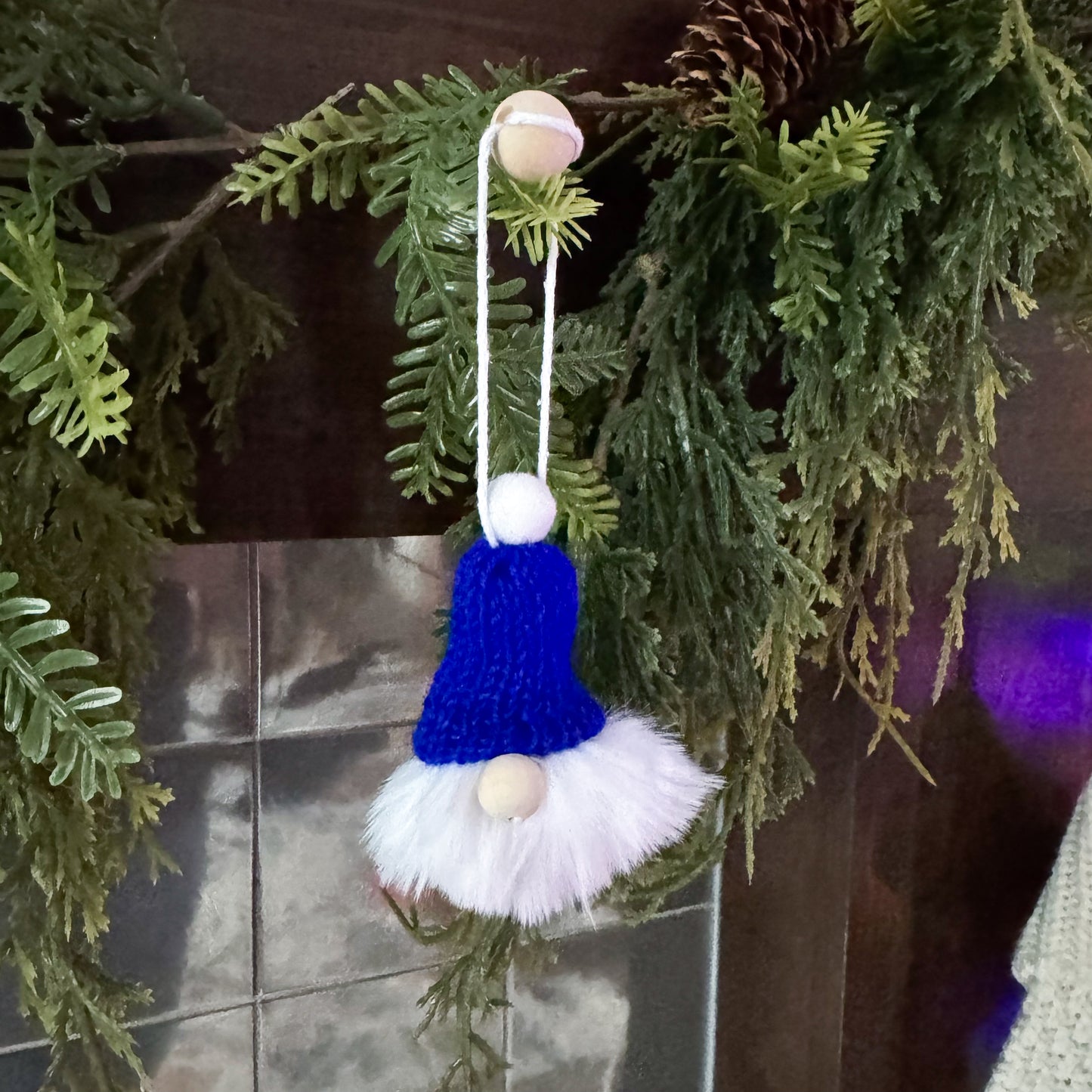Gnome Christmas Mini Knitted Toque Ornament