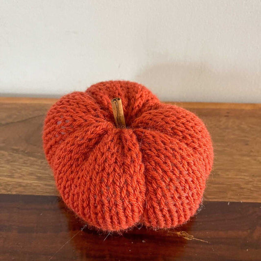 Pumpkin | Burnt Orange Knit Fall Decor Pumpkins 20 $ Buttons & Beans Co.