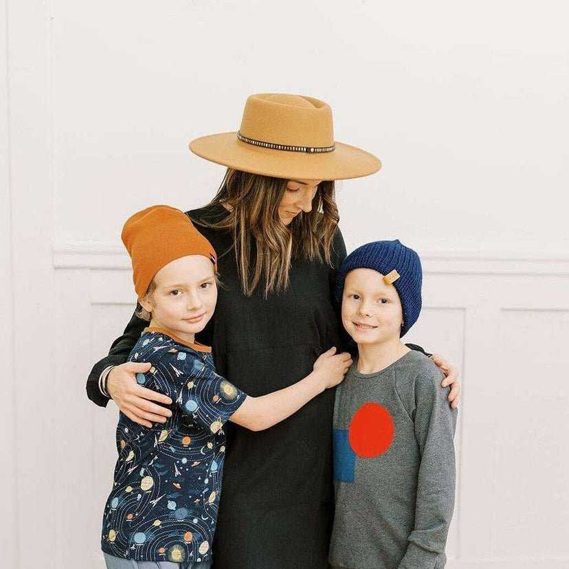 Reversa | Blush Knit Slouchy Hat | Removable Faux Fur Pompom Hats 35 $ Buttons & Beans Co.
