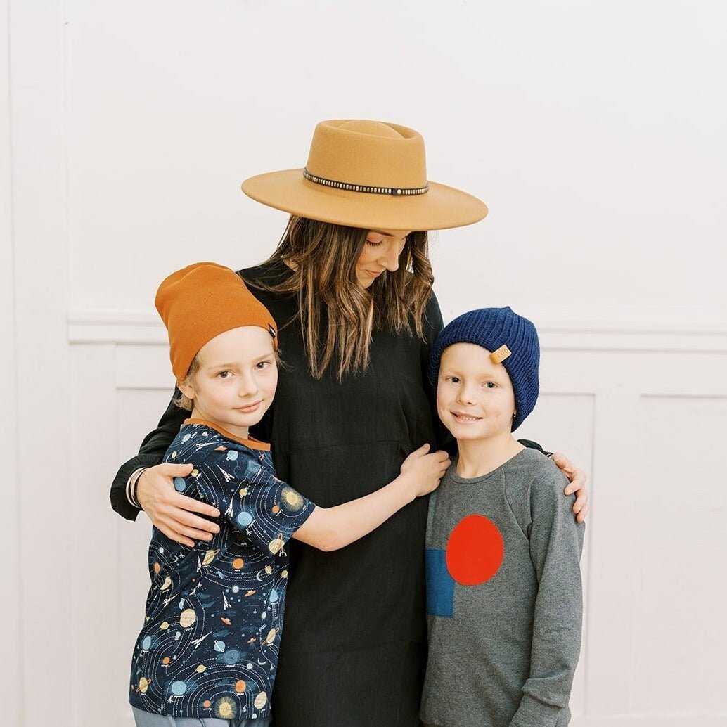 Reversa | Rainforest Teal Knit Slouchy Hat | Removable Pompom Hats 35 $ Buttons & Beans Co.