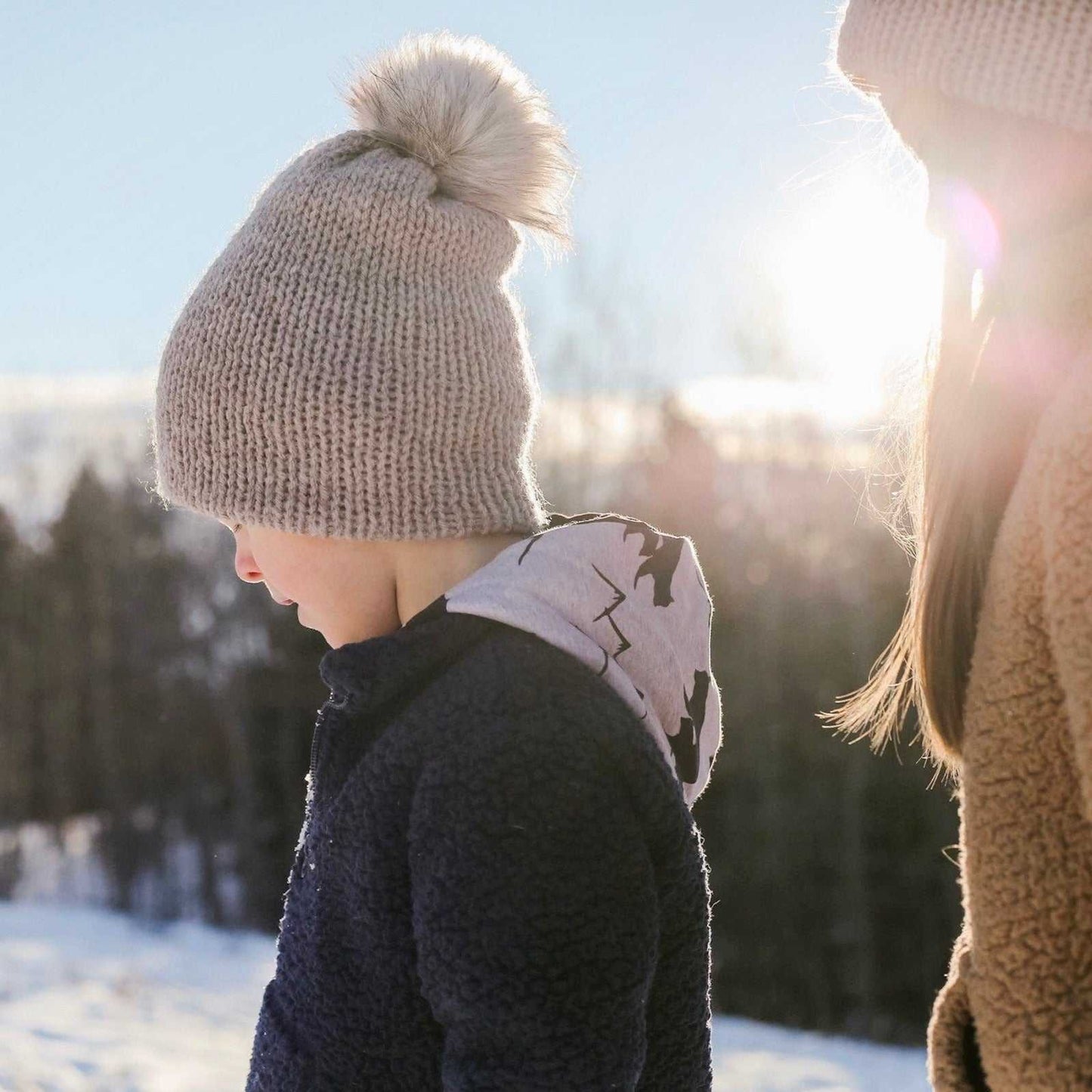 Reversa | Rainforest Teal Knit Slouchy Hat | Removable Pompom Hats 35 $ Buttons & Beans Co.