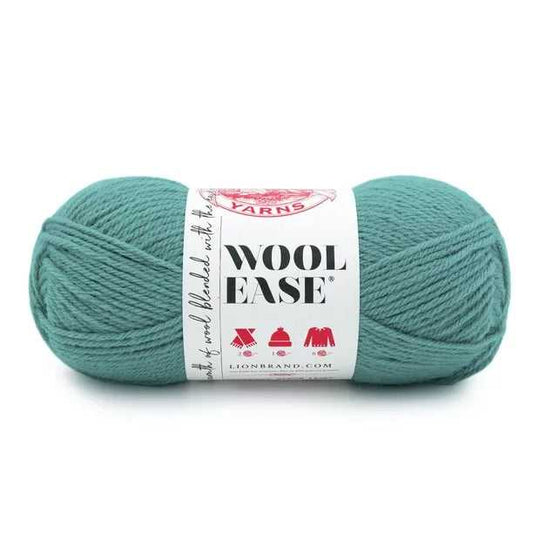 Stillwater, teal, green, Lion Brand Wool Ease Yarn, Knitting machine Wool, Sock, Blanket, Hat, Sweater Yarn 5 $ Buttons & Beans Co.
