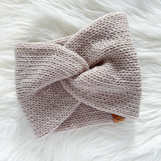 Twist Ear Warmer | Blush Kids Knit Headband Headbands/Ear Warmers 25 $ Buttons & Beans Co.