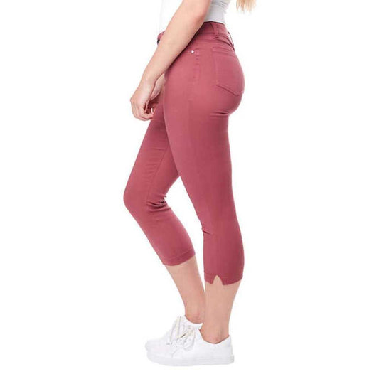 Up! Women’s Pull-on 5-pocket Capri with Pockets | Rust Red Women > Pants & Jumpsuits > Capris 15 $ Buttons & Beans Co.