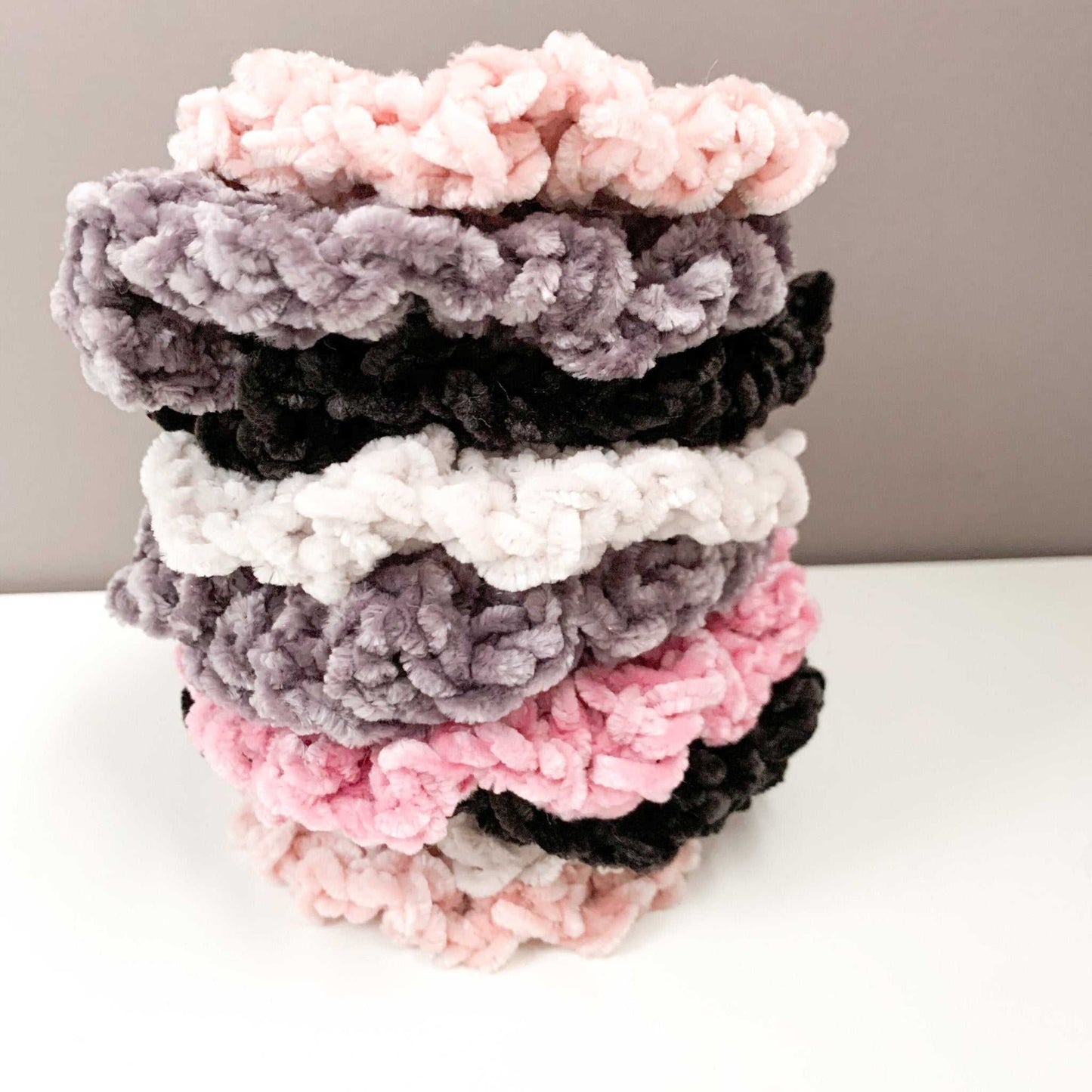 Velvet Scrunchie | Crochet Hair Tie, Elastic Accessories 10 $ Buttons & Beans Co.