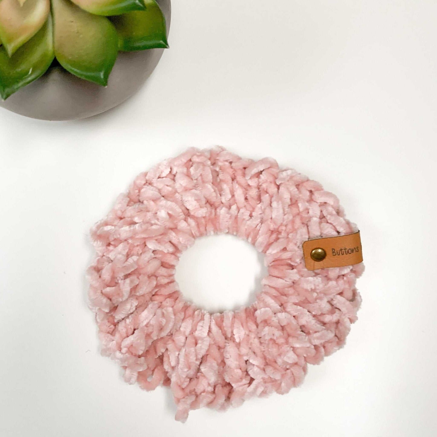 Velvet Scrunchie | Crochet Hair Tie, Elastic Accessories 10 $ Buttons & Beans Co.