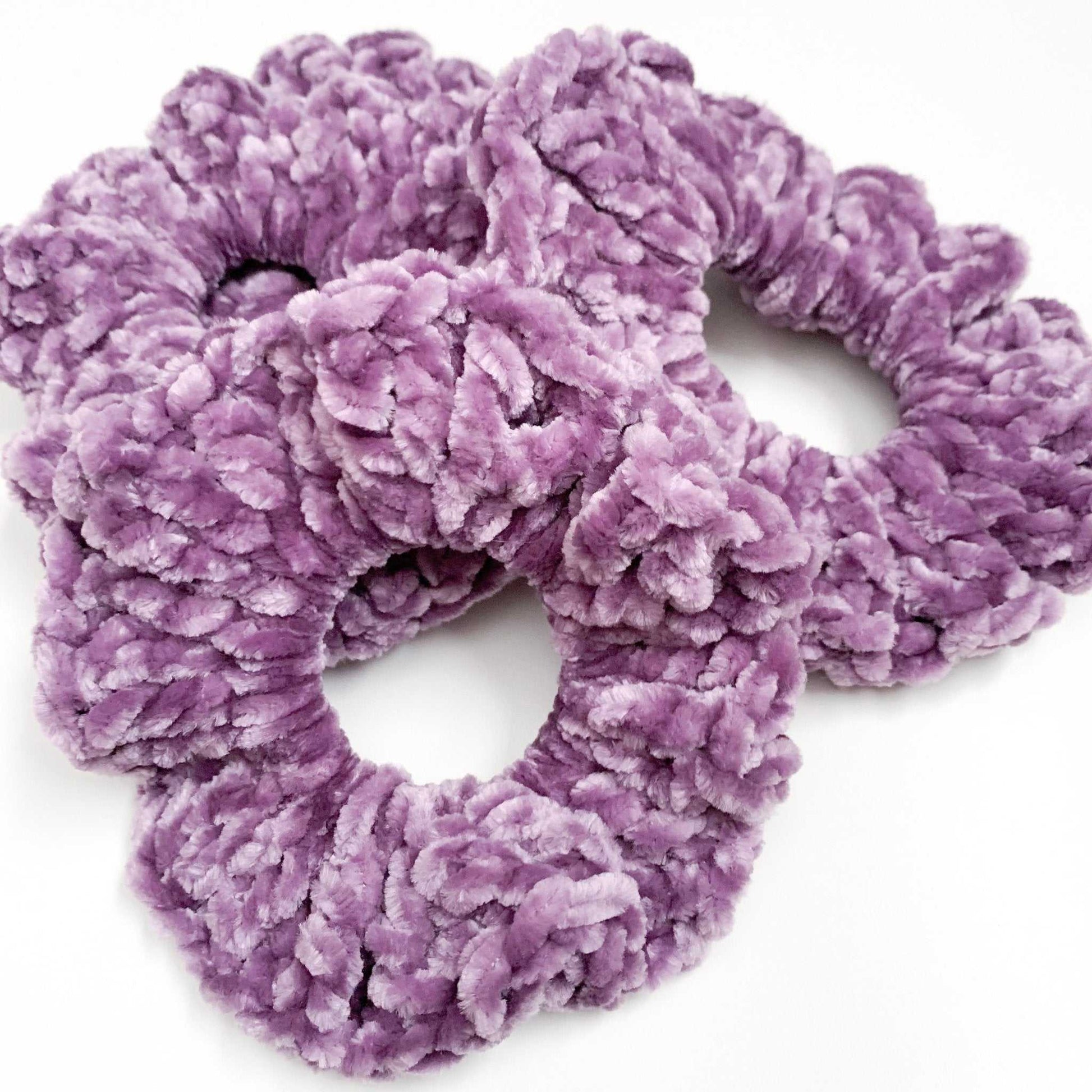 Velvet Scrunchie | Crochet Hair Tie, Elastic Accessories 10 $ Buttons & Beans Co.