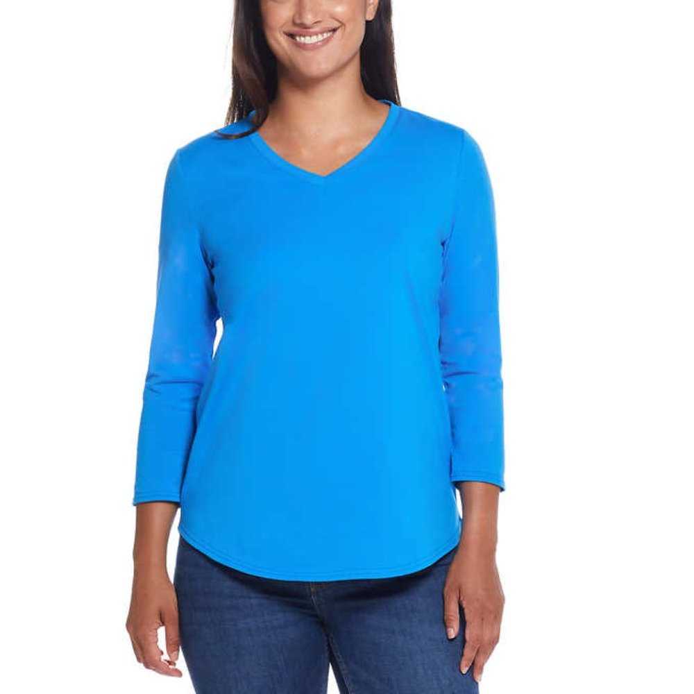 NEW Weatherproof Vintage Women s 3 4 Sleeve V Neck T shirt