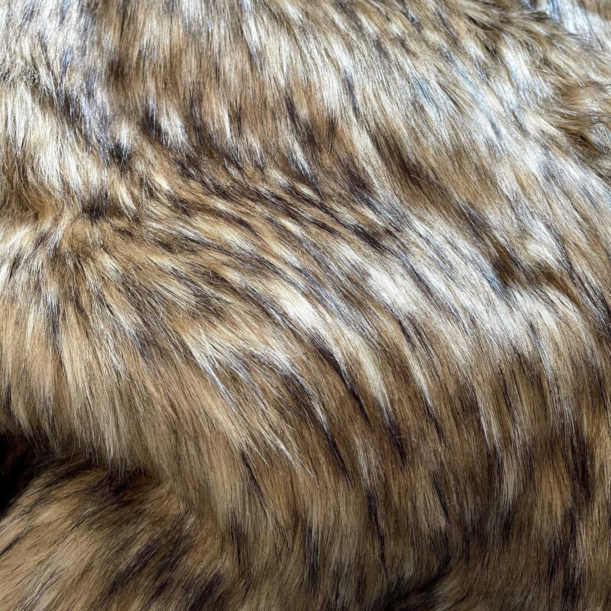 Wildcat Faux Fur Fabric by the Yard or Meter | Brown, Tan, Caramel Pompom, Arts & Crafts, Decor, Costume Faux Fur Fabric 3 $ Buttons & Beans Co.