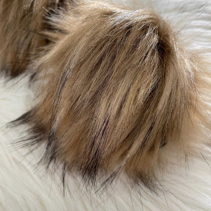 Wildcat Faux Fur Fabric by the Yard or Meter | Brown, Tan, Caramel Pompom, Arts & Crafts, Decor, Costume Faux Fur Fabric 3 $ Buttons & Beans Co.
