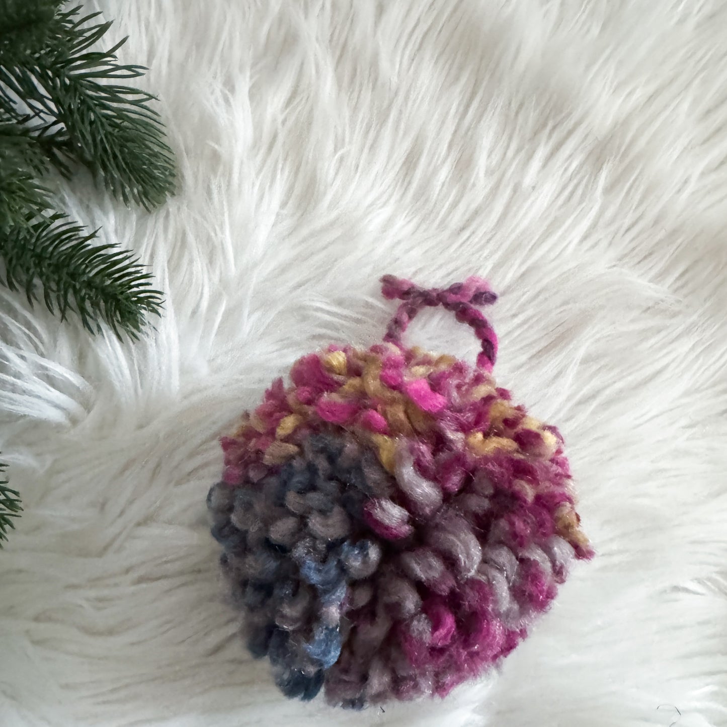 Woolly Pom Pom Christmas Ornament | Astroland