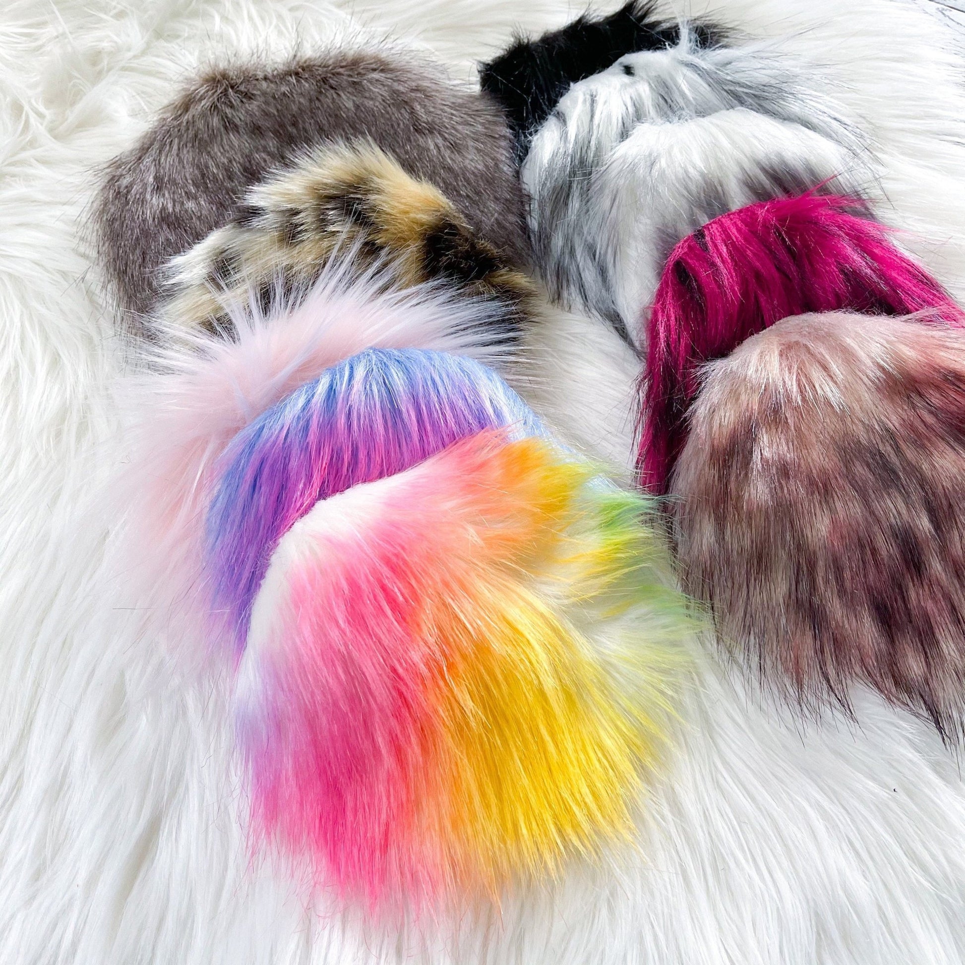 Fake Fur Fabric Faux | Pompom Fur, Faux Fur Fabric Circles For DIY Pom poms - Buttons & Beans Co.- Buttons & Beans Co.