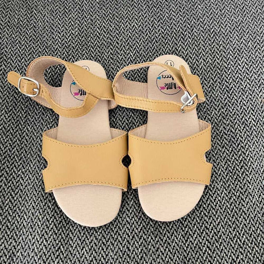 11t Little Moccs Baby Shoes, Toddler, Sandals, Straps, Tan, Leather, Kids > Shoes > Dress Shoes 13 $ Buttons & Beans Co.