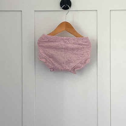 18M Toddler, Baby Heathered shorties, Bloomers, Shorts, minimalist, Pink Kids > Bottoms > Shorts 18 $ Buttons & Beans Co.