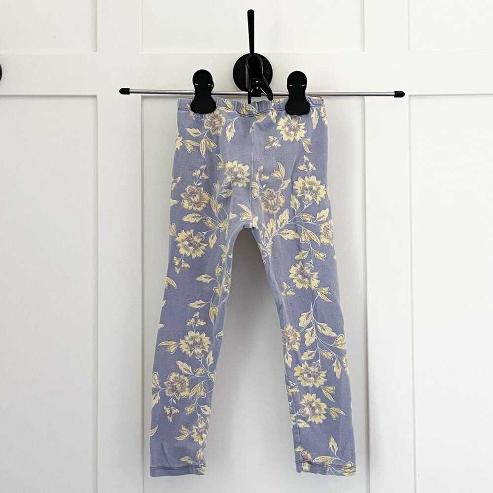 2T Toddler, Baby Floral Leggings, Boho Kid Clothes, Handmade, Sustainable Cute Kids > Bottoms > Leggings 13 $ Buttons & Beans Co.