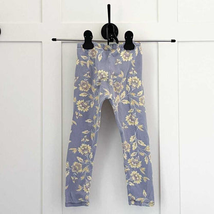 2T Toddler, Baby Floral Leggings, Boho Kid Clothes, Handmade, Sustainable Cute Kids > Bottoms > Leggings 13 $ Buttons & Beans Co.